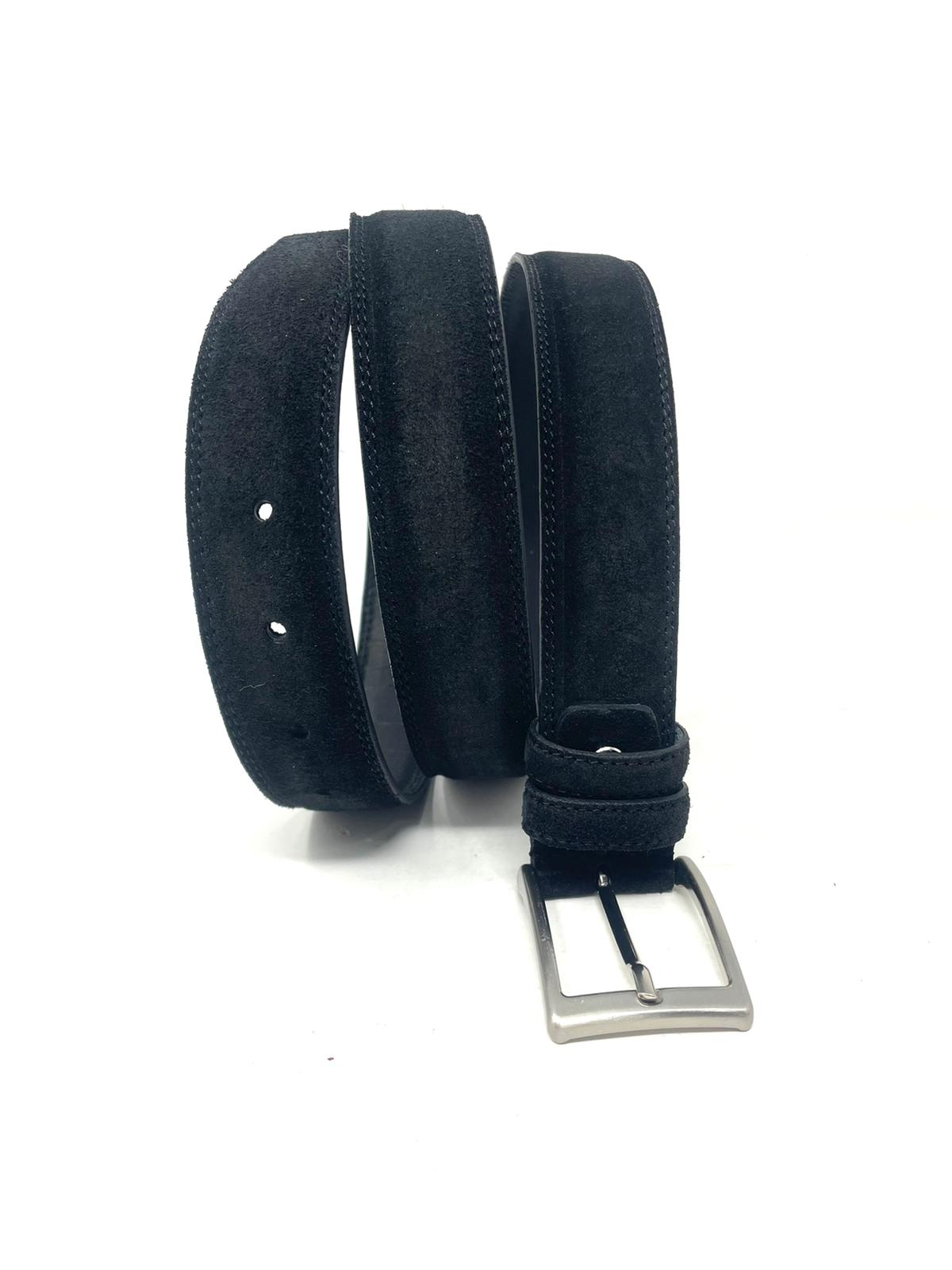 SUEDE leather belt made in Italy